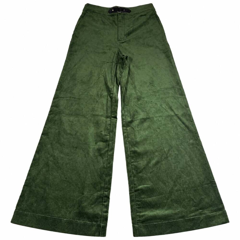 LOFT Corduroy Wide Leg Pants Size 6 Green